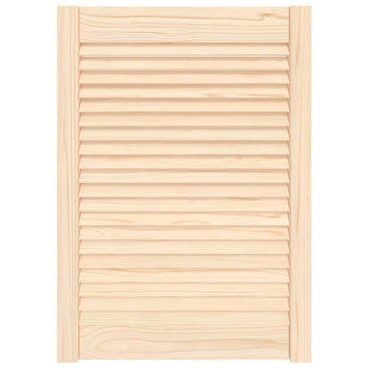 Kastdeur met lamellen 69x49,4 cm massief grenenhout 1 69 x 49.4 cm Naturel