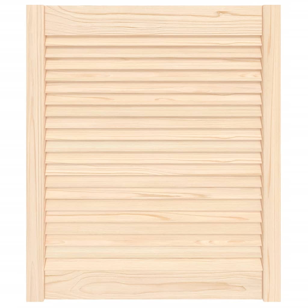 Kastdeur met lamellen 69x59,4 cm massief grenenhout 1 69 x 59.4 cm Naturel