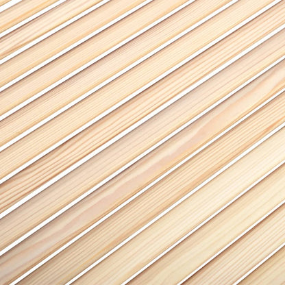 Kastdeur met lamellen 69x59,4 cm massief grenenhout 1 69 x 59.4 cm Naturel