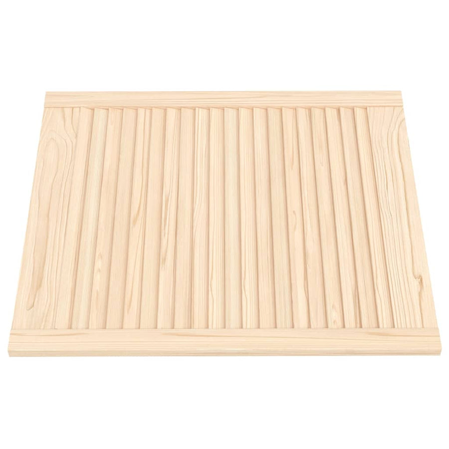Kastdeuren met lamellen 4 st 69x59,4 cm massief grenenhout 4 69 x 59.4 cm Naturel