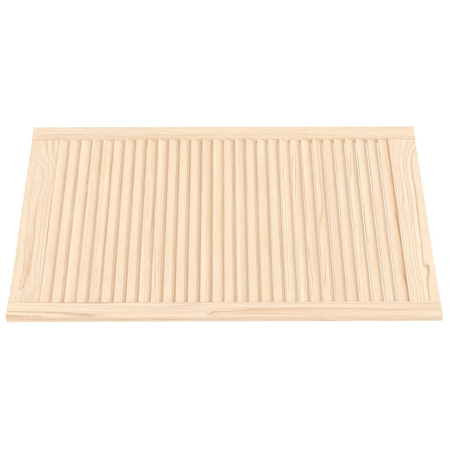 Kastdeuren met lamellen 4 st 99,3x59,4 cm massief grenenhout 99.3 x 59.4 cm Naturel