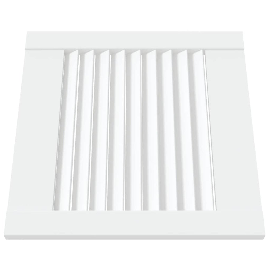 Kastdeur Met Lamellen 39,5X39,4 Cm Massief Grenenhout Wit 1 39.5 x 39.4 cm