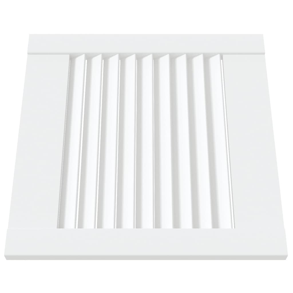 Kastdeuren met lamellen 2 st 39,5x39,4 cm grenenhout wit 2 39.5 x 39.4 cm Wit