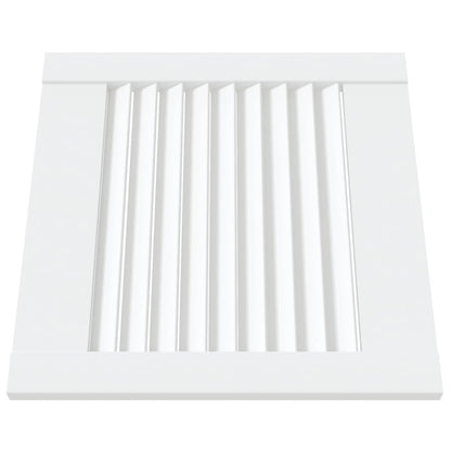 Kastdeuren met lamellen 2 st 39,5x39,4 cm grenenhout wit 2 39.5 x 39.4 cm Wit