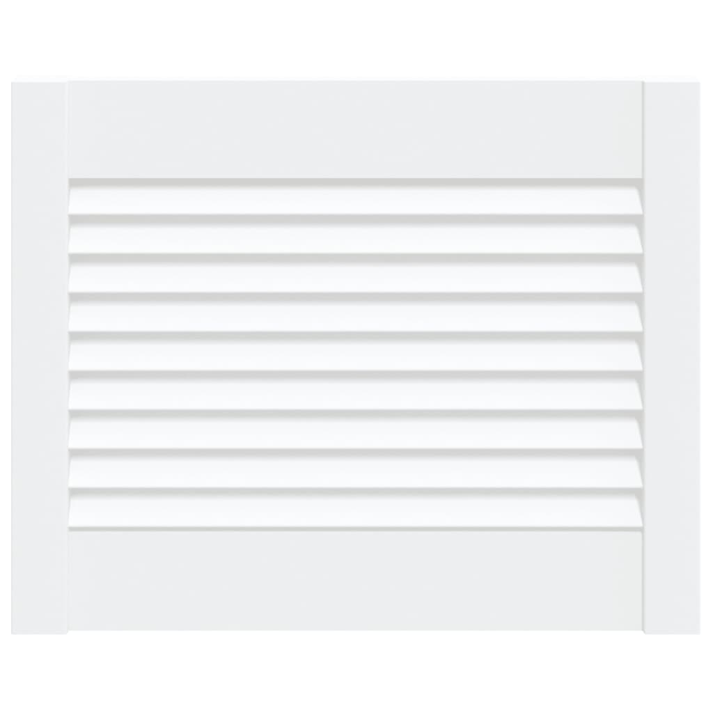 Kastdeur met lamellen 39,5x49,4 cm massief grenenhout wit 1 39.5 x 49.4 cm Wit