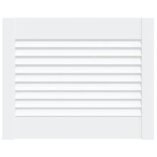 Kastdeur met lamellen 39,5x49,4 cm massief grenenhout wit 1 39.5 x 49.4 cm Wit