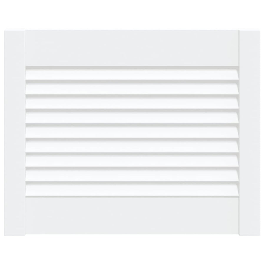 Kastdeur met lamellen 39,5x49,4 cm massief grenenhout wit 1 39.5 x 49.4 cm Wit