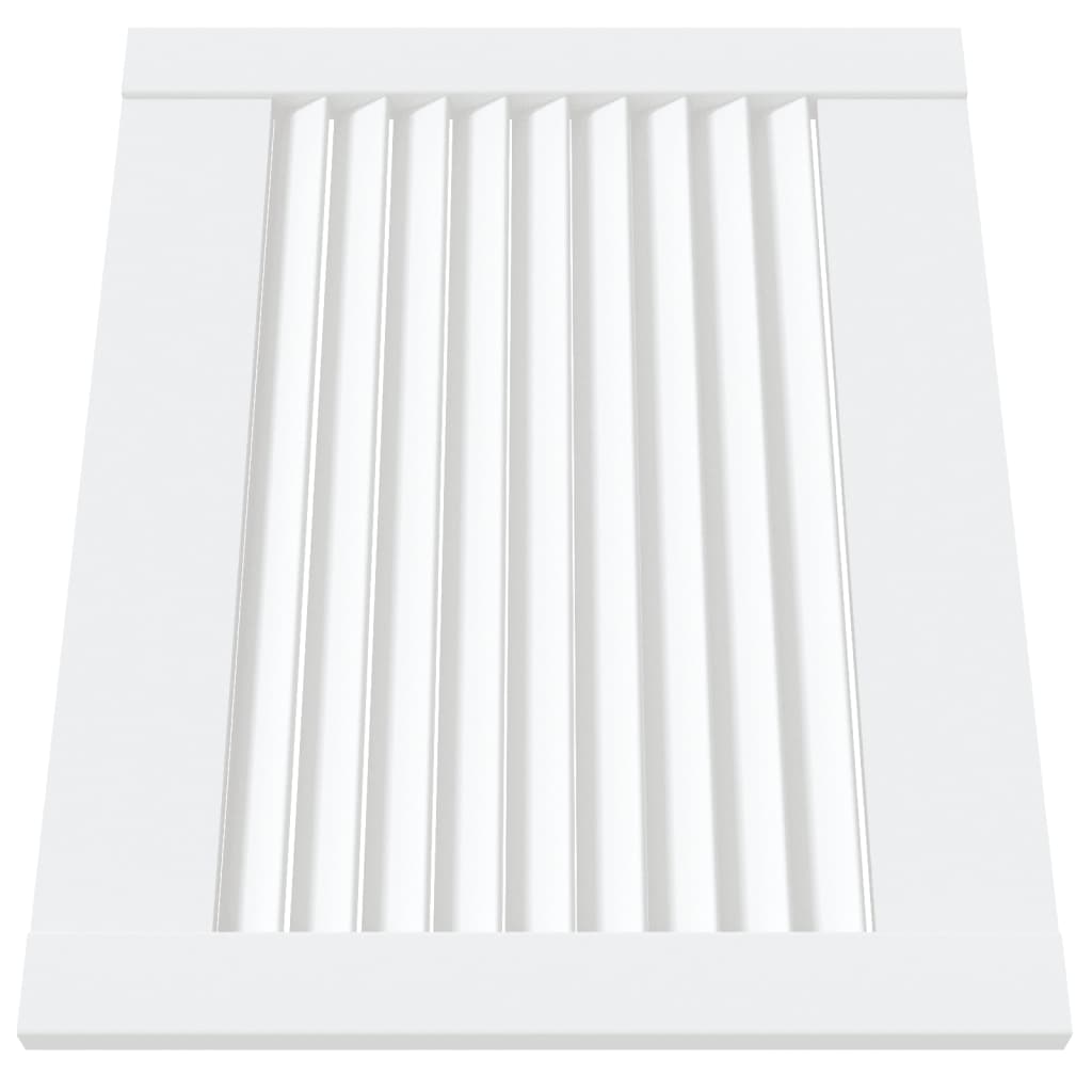 Kastdeur met lamellen 39,5x49,4 cm massief grenenhout wit 1 39.5 x 49.4 cm Wit
