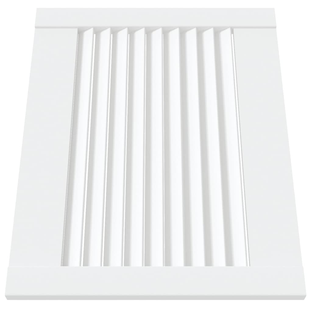 Kastdeuren met lamellen 2 st 39,5x49,4 cm grenenhout wit 2 39.5 x 49.4 cm Wit