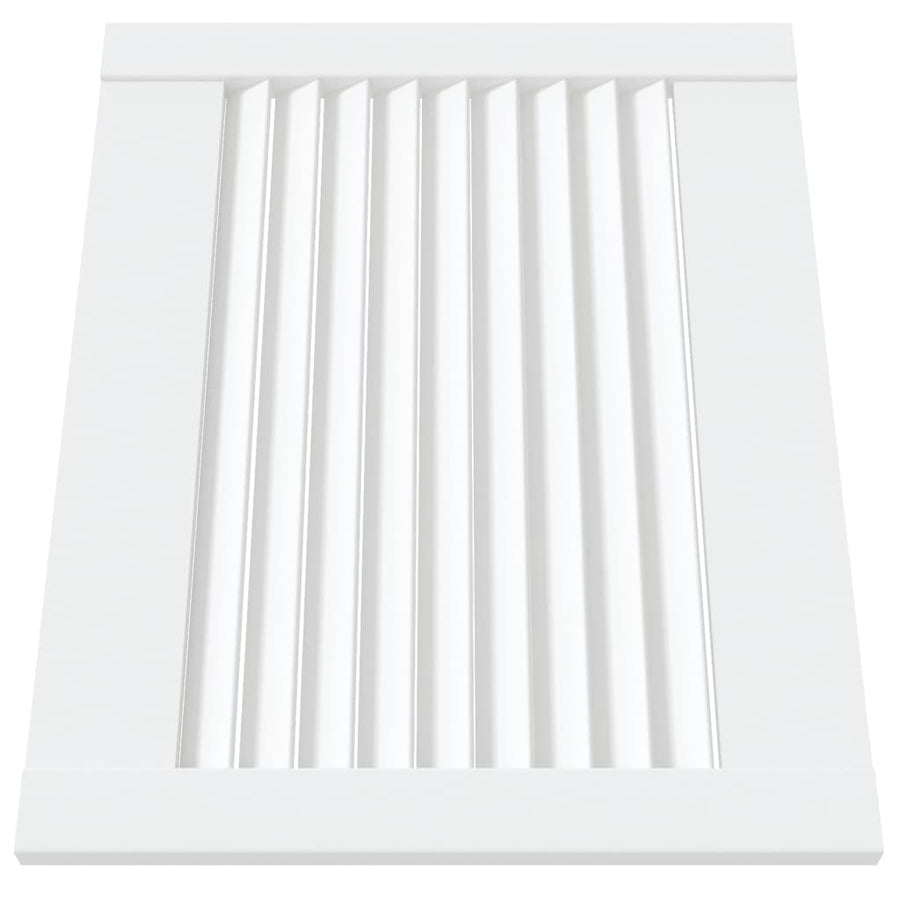 Kastdeuren met lamellen 2 st 39,5x49,4 cm grenenhout wit 2 39.5 x 49.4 cm Wit