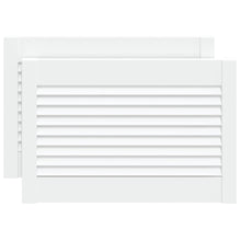 Kastdeuren Met Lamellen 39,5X59,4 Cm Grenenhout 2 39.5 x 59.4 cm Wit