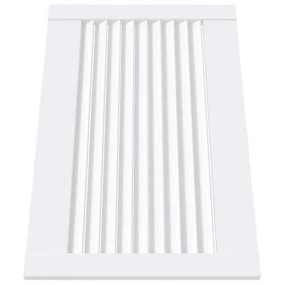 Kastdeuren Met Lamellen 39,5X59,4 Cm Grenenhout 2 39.5 x 59.4 cm Wit