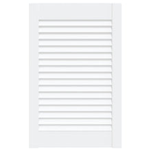 Kastdeur met lamellen 61,5x39,4 cm massief grenenhout wit