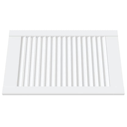 Kastdeuren met lamellen 2 st 61,5x39,4 cm grenenhout wit 2 61.5 x 39.4 cm Wit