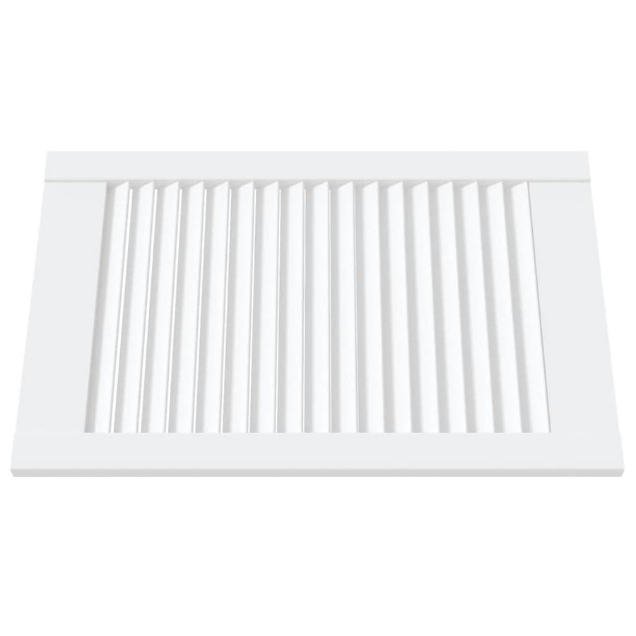 Kastdeuren met lamellen 4 st 61,5x39,4 cm grenenhout wit 4 61.5 x 39.4 cm Wit