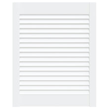 Kastdeur met lamellen 61,5x49,4 cm massief grenenhout wit 61.5 x 49.4 cm Wit