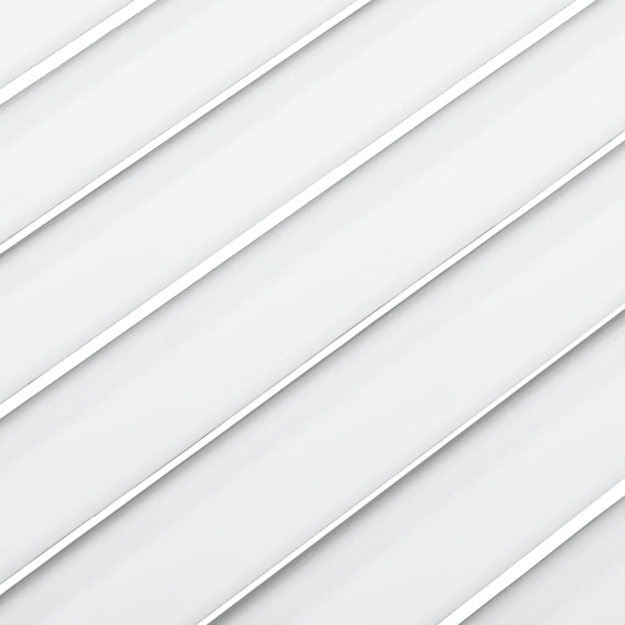 Kastdeur met lamellen 61,5x49,4 cm massief grenenhout wit 61.5 x 49.4 cm Wit
