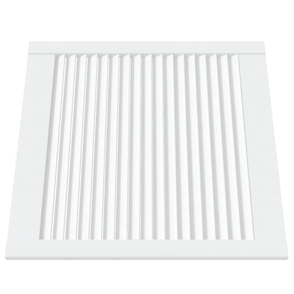 Kastdeuren Met Lamellen 61,5X59,4 Cm Grenenhout 2 61.5 x 59.4 cm Wit