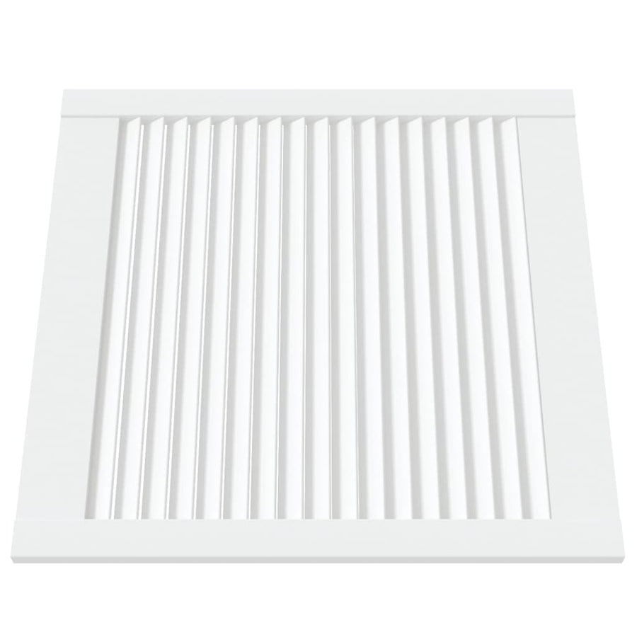 Kastdeuren met lamellen 4 st 61,5x59,4 cm grenenhout wit 4 61.5 x 59.4 cm Wit