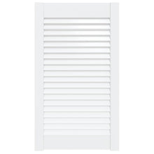 Kastdeur met lamellen 69x39,4 cm massief grenenhout wit 1 69 x 39.4 cm Wit
