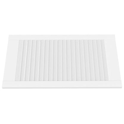 Kastdeur met lamellen 69x39,4 cm massief grenenhout wit 1 69 x 39.4 cm Wit