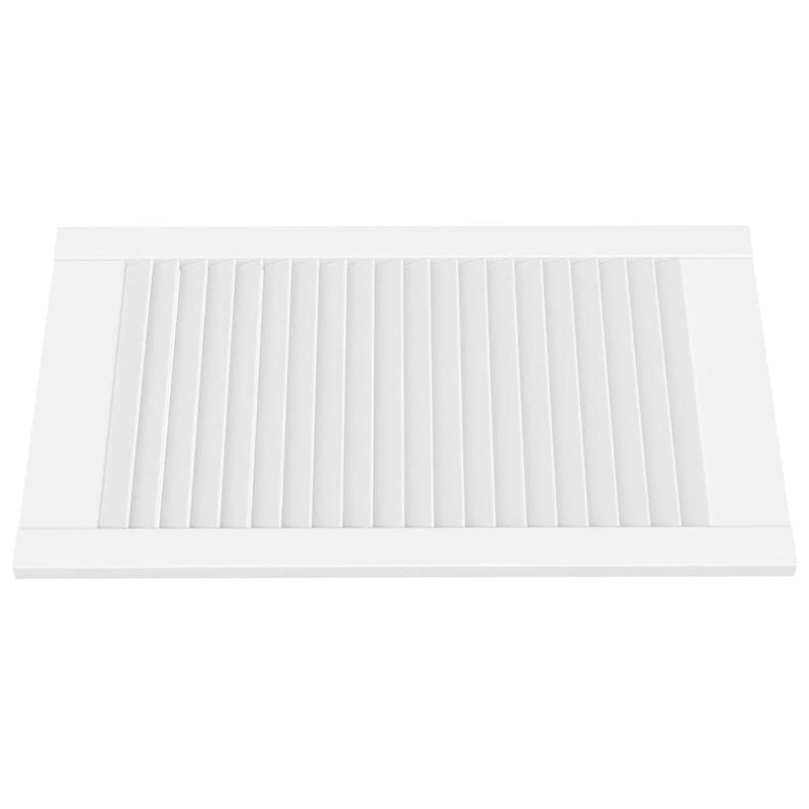 Kastdeur met lamellen 69x39,4 cm massief grenenhout wit 1 69 x 39.4 cm Wit