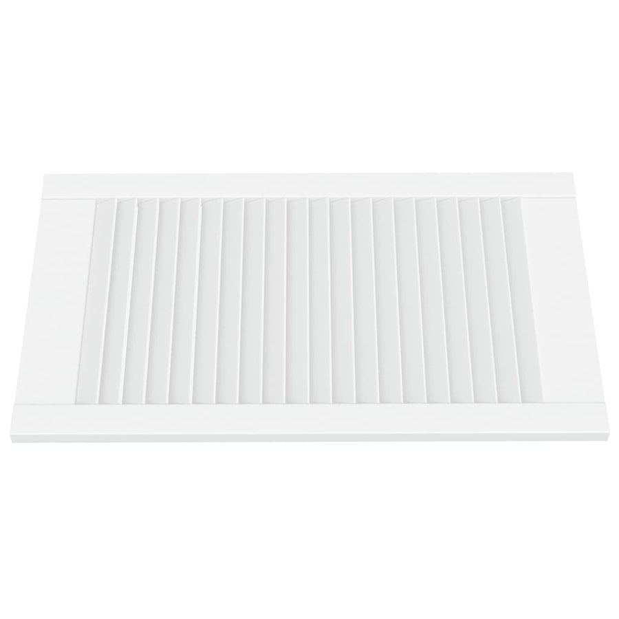 Kastdeuren met lamellen 2 st 69x39,4 cm massief grenenhout wit 2 69 x 39.4 cm Wit