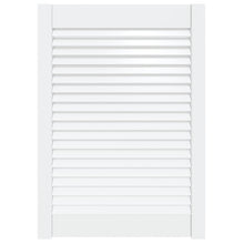 Kastdeur met lamellen 69x49,4 cm massief grenenhout wit 1 69 x 49.4 cm Wit