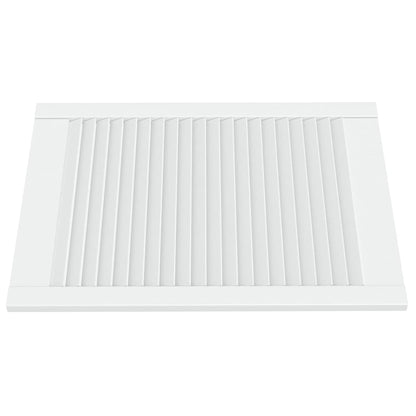 Kastdeur met lamellen 69x49,4 cm massief grenenhout wit 1 69 x 49.4 cm Wit