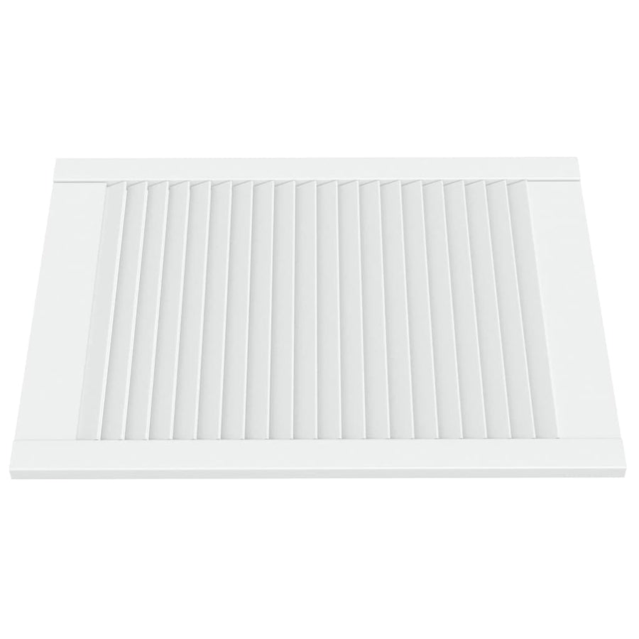 Kastdeur met lamellen 69x49,4 cm massief grenenhout wit 1 69 x 49.4 cm Wit
