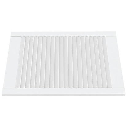 Kastdeuren met lamellen 4 st 69x49,4 cm massief grenenhout wit 4 69 x 49.4 cm Wit