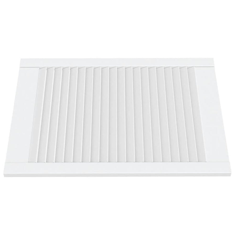 Kastdeuren met lamellen 4 st 69x49,4 cm massief grenenhout wit 4 69 x 49.4 cm Wit