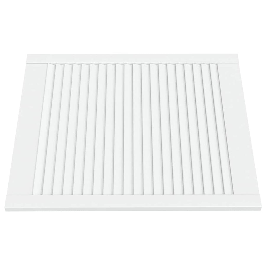Kastdeuren met lamellen 4 st 69x59,4 cm massief grenenhout wit 69 x 59.4 cm Wit