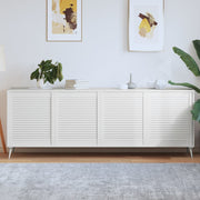 Kastdeuren 4 st 69x59,4 cm massief grenenhout wit