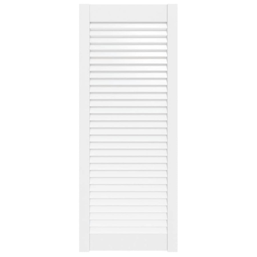 Kastdeur met lamellen 99,3x39,4 cm massief grenenhout wit 1 99.3 x 39.4 cm Wit