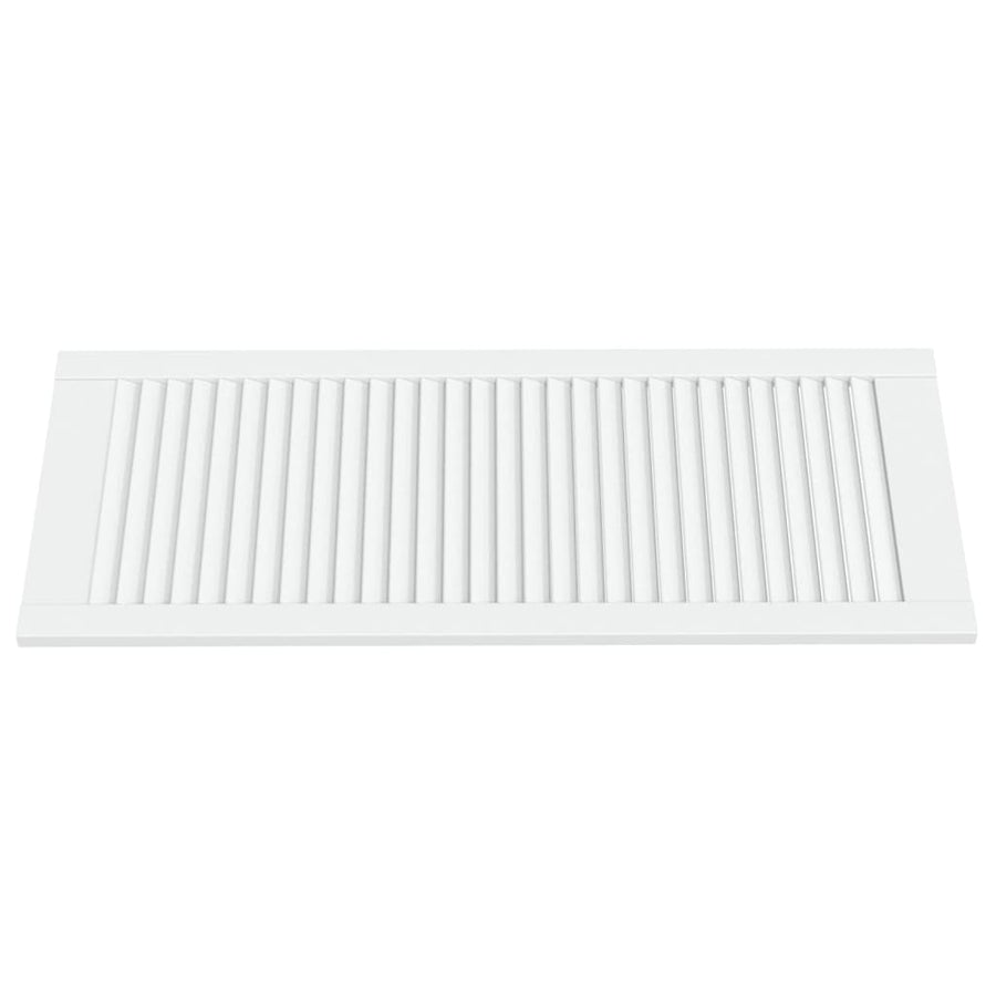 Kastdeur met lamellen 99,3x39,4 cm massief grenenhout wit 1 99.3 x 39.4 cm Wit