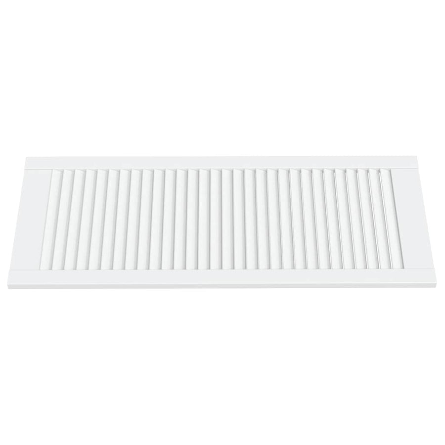 Kastdeuren met lamellen 4 st 99,3x39,4 cm gwitrenenhout 4 99.3 x 39.4 cm Wit