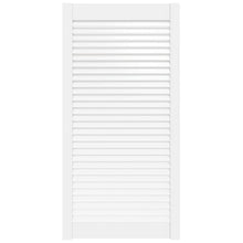 Kastdeur met lamellen 99,3x49,4 cm massief grenenhout wit 1 99.3 x 49.4 cm Wit