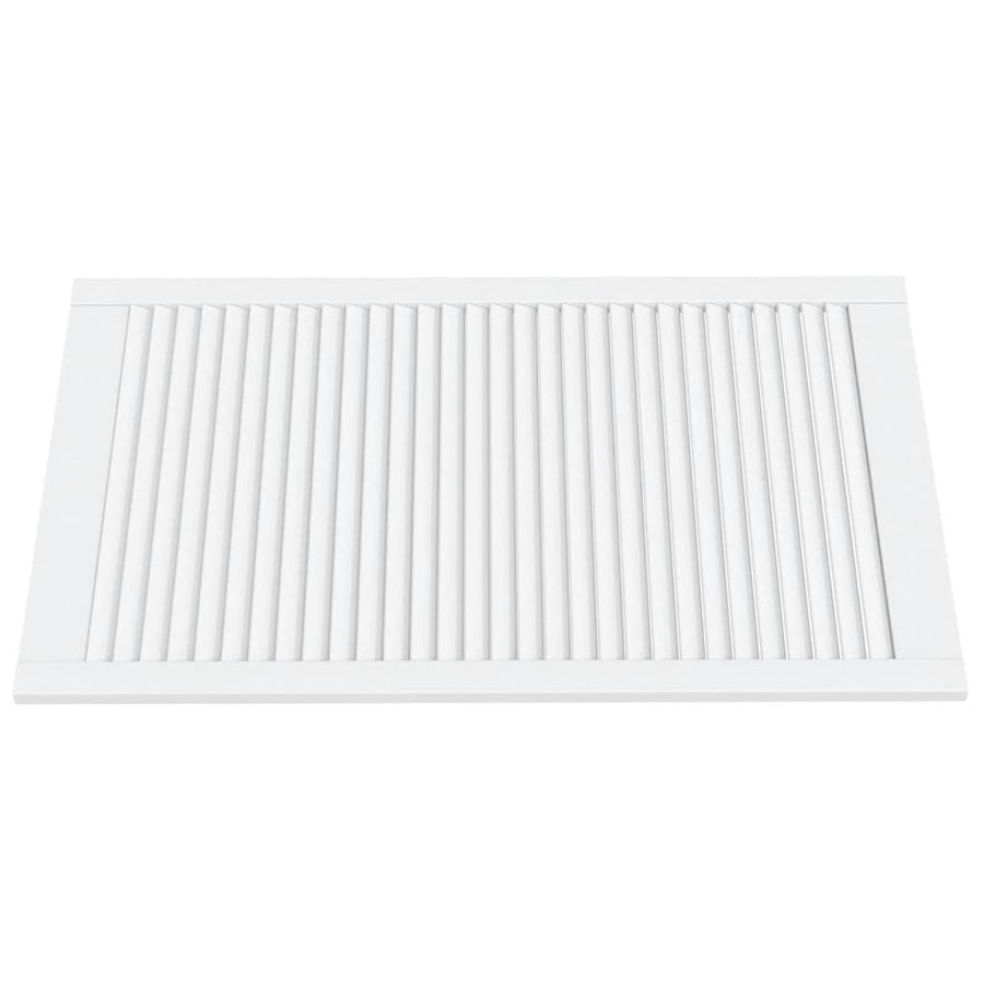 Kastdeur met lamellen 99,3x59,4 cm massief grenenhout wit 1 99.3 x 59.4 cm Wit