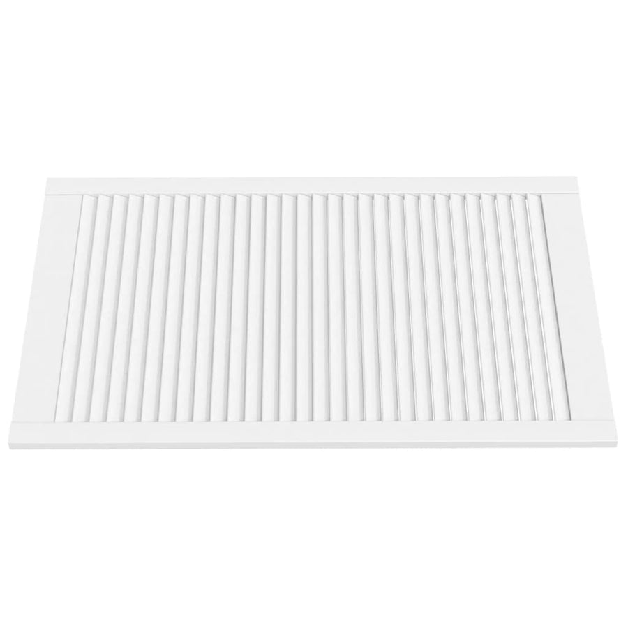 Kastdeuren met lamellen 4 st 99,3x59,4 cm grenenhout wit 99.3 x 59.4 cm Wit
