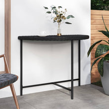 Tuintafel Poly Rattan 100 x 50 x 75 cm Zwart