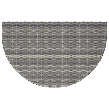 Tuintafel 80x50x75 cm poly rattan grijs