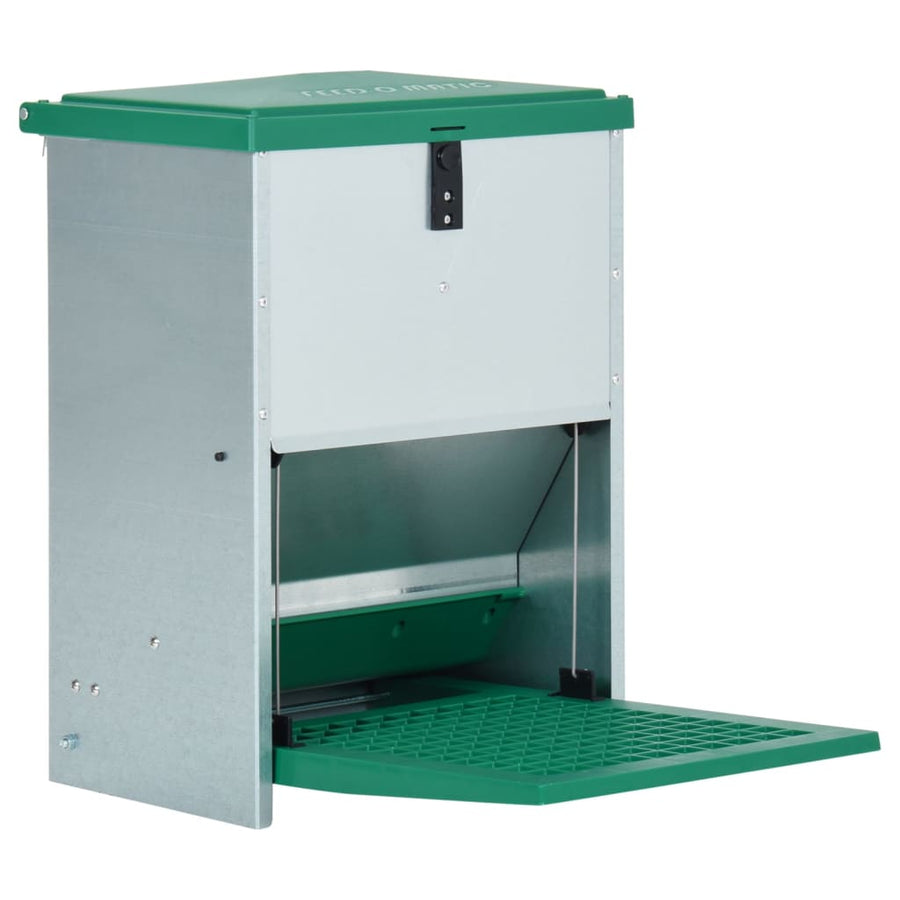 Pluimveevoerbak Automatisch Met Pedaal 12 Kg 33,5 x 23 x 50 cm