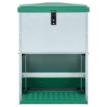 Pluimveevoerbak Automatisch Met Pedaal 12 Kg 33,5 x 23 x 50 cm