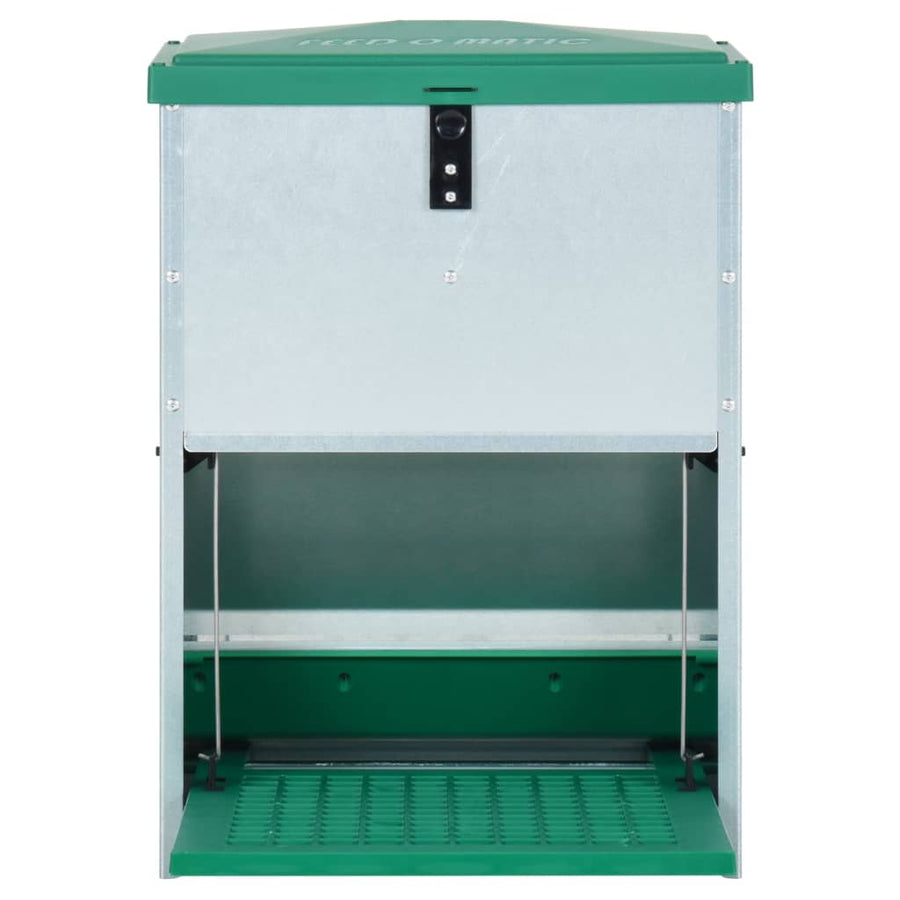 Pluimveevoerbak Automatisch Met Pedaal 12 Kg 33,5 x 23 x 50 cm