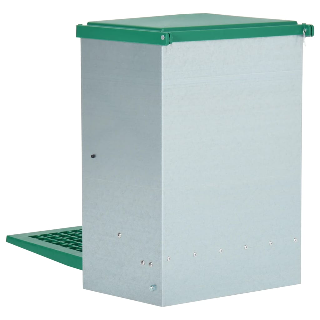 Pluimveevoerbak Automatisch Met Pedaal 12 Kg 33,5 x 23 x 50 cm