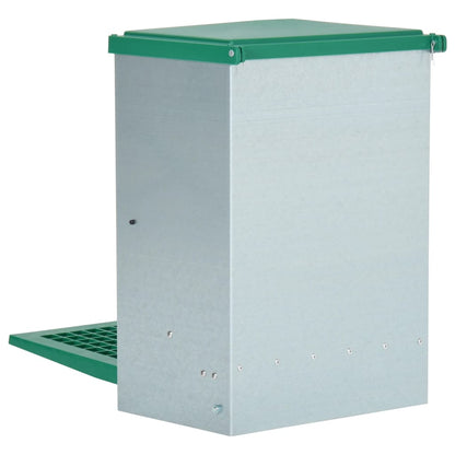 Pluimveevoerbak Automatisch Met Pedaal 12 Kg 33,5 x 23 x 50 cm