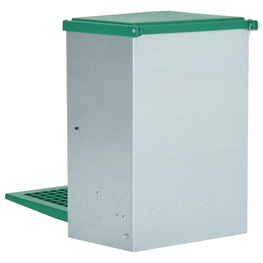 Pluimveevoerbak Automatisch Met Pedaal 12 Kg 33,5 x 23 x 50 cm