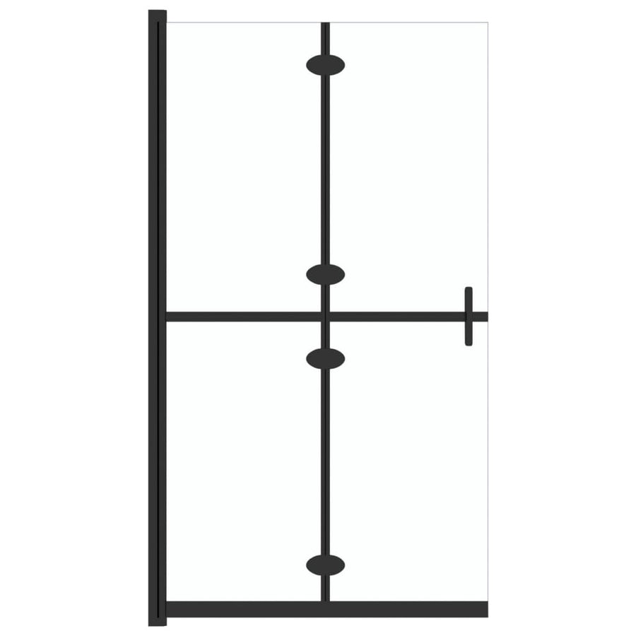 Inloopdouchewand inklapbaar 80x190 cm ESG-glas transparant 80 x 190 cm