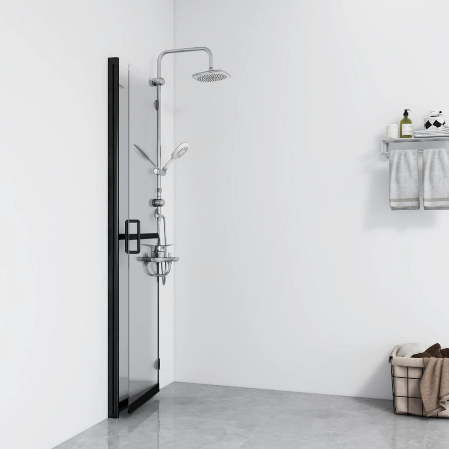 Inloopdouchewand inklapbaar 100x190 cm ESG-glas transparant 100 x 190 cm